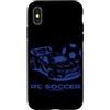Funny RC Car Gifts for Men and Women Custodia per iPhone X/XS RC Auto Calcio Telecomando Racing RC Calcio