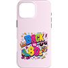 Funny Eighties 80s Costume Party Back to Custodia per iPhone 16 Pro Max Pattino a rotelle Boombox retrò vintage anni '80