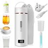 Sweetone Bollitore da viaggio in acciaio inox 316, 450 ml, 6 impostazioni di temperatura, 240 V/300 W, catena elettrica con spegnimento automatico per tè, caffè