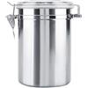 TOPINCN Contenitore per caffè, Contenitore per caffè in Acciaio Inossidabile Barattolo Sigillato Sottovuoto per Chicchi di tè allo Zucchero(Oversized)