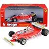 Burago Bburago - Ferrari 312 T4 Short Tail GP Monaco Winner 1979#11 Jody Scheckter, Modellino Auto in Scala 1:18, Replica Storica con Pilota e Livrea Monaco, Licenza Ferrari, Età Consigliata 14+ Anni