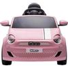 GLOBO Auto Elettrica per Bambini Fiat 500e 12V con Radiocomando Rosa