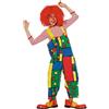 WILBERS & WILBERS - Salopette clown colorata per bambini | Design geometrico alla Mondrian, pantaloni per Carnevale, feste a tema