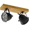Eglo lampada da soffitto Gatebeck, lampada a soffitto a 2 fiamme