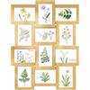 SONGMICS Collage di Cornici per Foto, 12 Cornici per Foto 10 x 15 cm, Cornici Portafoto da Parete, Cornici Multiple, Decorazioni Murali, Oro Pallido RPF026A01
