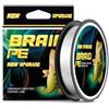 FJMQHU Lenza da Pesca Trecciata, 4 Capi | fibra PE, filo principale, costruzione a 4 capi, resistente all'abrasione, per pesca invernale, per , accessori pesca