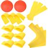 RORPOIR Marcatore Piatto Rotondo per Allenamento PVC Giallo