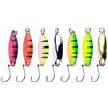 Generic 7 cucchiai in metallo con paillettes multicolori, attrezzatura da pesca con esche artificiali, con gancio affilato in acciaio ad alto tenore di carbonio, azione di nuoto
