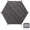 Bankeep Telo di protezione solare per trampolino, diametro 183 cm, per 6 bar, resistente ai raggi UV, accessorio per trampolino