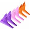 wuqyehr 6 orinatoio da donna, riutilizzabile, in silicone | Aiuto portatile per pipì per viaggi, campeggio, festival e attività all'aperto, 3 colori (viola, rosso, arancione)
