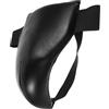 HAKIDZEL Protettore Inguinale da Allenamento in Pu Nero, Semplice Fissaggio | Protezione Traspirante e Resistente All'usura, Area Ampia, per Sport All'aperto e Boxe, Altezza 140-160cm