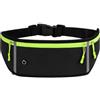 ZEMINRI Marsupio Running Impermeabile Marsupio corsa Grande capacità (Nero) | 3 Scomparti Fascia Corsa Running Regolabile per Donna Uomo Cellulare Sportivo Trekking Sport Fitness Jogging Bicicletta.