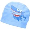 SOESFOUFU Cuffia da Bagno Pu Blu, Cappello Nuoto Squalo, 4-10 Anni | Atmosfera Estiva, Cuffia da Bagno dei Cartoni Animati, Nuoto Ragazzo Ragazza