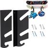 Générique Supporto da parete per skateboard - 1 paio di supporti da parete in | Con Ganci Di Conservazione, Supporto Robusto per Skateboard E Pattini A Rotelle