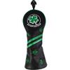 Baoblaze Copritesta Copri Testa Mazza Protezione Driver Custodia Club Rivestimento Pelle PU Interno Peluche Strisce Diagonali Ricamo, Nero, style to 1