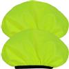 VILLCASE 2 Pezzi Copertura Antipioggia Verde per Borsa Bici Posteriore | Tessuto, per Uso in Sella Durante la Pioggia, Alta Visibilità e Dettagli Riflettenti