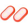 Abaodam 2 Pezzi Luce LED da Clip per Corsa Notturna, Jogging | Rosso, Abs, Alimentazione 2 Batterie Aaa Non Incluse, per Camminata e Avviso Posteriore