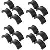 UKCOCO 8 Pezzi Distanziale Manubrio Bici in Silicone Nero