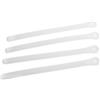 WESIEVYA Set da 4 Cinghia Regolabile in PVC Bianca per Scarponi da Sci e Snowboard con Fibbie Metalliche, Rilascio Rapido e Comfort Ottimale per Sport All'aperto in Ambiente