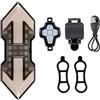 SUPVOX Luce Posteriore Bici Ricaricabile USB 500mah in ABS per Notte | Piccolo Formato Leggero, Segnalazione per Bici e Zaino, Uso Esterno in Luoghi Umidi, Effetto Luminoso