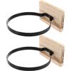 MERRYHAPY 2 Pezzi Espositore da Parete Facile da Installare e Salvaspazio con Base in Legno Marrone per Pallacanestro per Palestra o Ambiente Sportivo