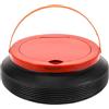BELLIFFY Secchio Pieghevole da 4L Nero in Plastica con Coperchio e Manico, Facile da Trasportare, Rettangolare, per Emergenze e Pesca
