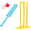 idqwsswt Set di mazze da cricket e palline per bambini, attrezzatura per il | divertimento all'aperto progettata per offrire ore di divertimento attivo e apprendimento sportivo. Set di mazze da cricket e