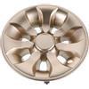 YARNOW Coprimozzo Ruota Carrello Golf 8 Pollici in Plastica Oro | Copertura Decorativa per Cerchio, Installazione Rapida, Protezione Contro Graffi, per Ruote Esterne