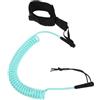 YARNOW Guinzaglio a Spirale TPU, Cavigliera 2,8 Piedi per Tavola SUP | Doppia Fibbia, Fascia Antiscivolo Ispessita, Uso per Kayak e Sport Acquatici All'aperto