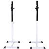 KFPOERTFGD Set di supporti per manubri regolabili in altezza, supporto per manubri per allenamento della forza, stabile scaffale per sollevamento pesi, struttura in acciaio, portata fino a 80 kg