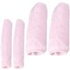 Ciieeo Copri Manopole per Bici in Peluche Corto Rosa, Guanti Riscaldati per Inverno, Design Morbido e Antiscivolo, Accessori per Protezione Manubrio