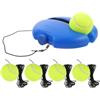 TOYANDONA Trainer Rimbalzo Tennis per Allenamento Singolo, Base Stabile in | Base Zavorrata Antiscivolo, Corda Elastica con Pallina, per Principianti Adulti in Giardino