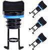 SOLUSTRE Tappi Scarico Kayak in Nylon Nero, Set 4 Pezzi, Scupper Plug for Kayak con Buona Tenacità e Resistenza All'Abrasione, per Barca