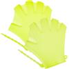 GALPADA 2 Pezzi Guanti da Nuoto in Silicone Verde Chiaro con Polsino | Piscina e Allenamento in Acqua, Forma Palmare Aperta, Traspirante e Assorbente, Taglia Pratica