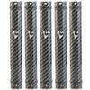 super stam MEZUZAH CASE Holder (shidell) Plastica Semiround Silver shin Impermeabile Gomma Sughero Lotto di 5 (Fibra di Carbonio (Nero - Argento), 15)