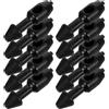Housoutil 10 Pezzi Inserto in Gomma per Pesca Subacquea Inserto Euro-Style in Plastica Nera per Cinghia da Pesca Riduce Gli Errori di Tiro per Riparazione e Caccia Subacquea