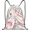 Kfjghhl Romantico Parigi Farfalla Coulisse Zaino Borsa Sport Sackpack Bulk Cinch Gym Bag Donne Uomini Bambini Sport All'aperto, Nero , S, Vacanze