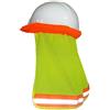 Healvian Cappello Protezione Solare per Casco, Collo, Alta Visibilità, Arancia | Rete Traspirante, Striscia Riflettente, per Ciclismo e Lavoro, Si Adatta a Molti Caschi, Atmosfera Estiva