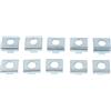 ComfyHarbor Supporto per stabilizzatore verticale, 10 pezzi, finitura in ferro | Robusta struttura in ferro, dimensioni 23 mm e 25 mm, finitura argento, previene il ribaltamento, durata nell'uso quotidiano