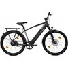 SachsenRAD Bicicletta elettrica da trekking con trasmissione a cinghia, batteria da 522 Wh, portata fino a 150 km, coppia 55 Nm, freni a disco idraulici, portapacchi e parafanghi, bicicletta elettrica