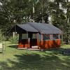 KFPOERTFGD Tenda familiare per 4 persone, tenda da campeggio con parapioggia, 324 x 255 x 230 cm, in poliestere impermeabile, per avventure all'aperto