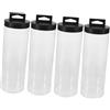 Amosfun 4 Pezzi Tubo Trasparente per Palline con Tappi, Pvc, Capienza 3 | Resistente All'acqua e Agli Urti, Leggero per Viaggio e Sport All'aperto, per Tennis, Golf, Badminton