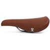 HOPFEN RAD ASPIN - Sella da bicicletta retrò vintage, bianca, comoda sella per bici da corsa da uomo, ergonomica, imbottita, in ecopelle, per bici da strada Fixie Singlespeed