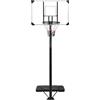 KFPOERTFGD Supporto da basket regolabile in altezza da 256 a 361 cm, canestro da basket per giardino con robusto pannello posteriore in policarbonato, supporto per canestro da basket mobile per bambini e adulti