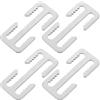 ifundom 4 Pezzi Fibbia Clip per Cintura da Immersione Clip di Ritenuta in Acciaio Inox Apertura 10mm per Cinture da 51mm Argento per Immersione Subacquea Subacquei