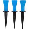 CIYODO 3 Pezzi Tee da Golf Elastici 58mm, in Gomma e Plastico Blu | Accessori per Allenamento Indoor e Outdoor, Leggero e Portatile, Uso Semplice, Confezione Compatta
