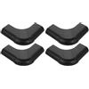 KALLORY Protezioni Angolari in Nylon Nero per Tavolo da Biliardo 4 Pezzi Motivo Squame di Pesce, Bordi Lisci e Design Elegante, per Protezione Mobili e Tavoli da Gioco