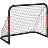 KFPOERTFGD Porta da calcio da 90 x 48 x 71 cm, per bambini e adulti, robusta porta da calcio da giardino con rete, telaio in acciaio resistente alle intemperie, per allenamento in giardino