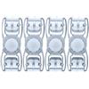 SHERCHPRY Goggle Strap Clip Ricambio per Occhialini Nuoto 4pezzi | Plastico, per Cinghie 10mm-13mm, Vacanze Estive, Accessori Piscina Nuoto