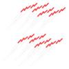 TOYANDONA 300 Pezzi Stopper ad Rosso in e Pesca a Galleggiante Silicone Antinodo Alta Sensibilità, Colonna 8,5x1,2x0,27 Cm Torrenti e Laghi, Adatto Principianti e Pescatori Esperti